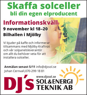 Läs mer om artikeln Varmt välkomna till vår infokväll i Mjölby den 9 nov!